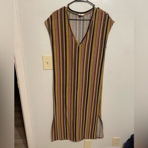 Polyester striped dress